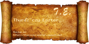 Thuróczy Eszter névjegykártya